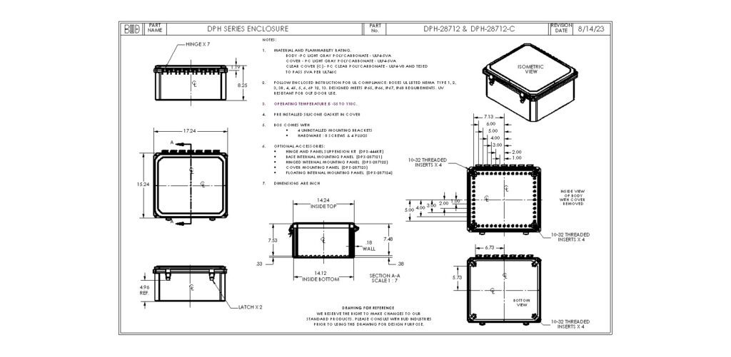 DPH-28712 Dimensions