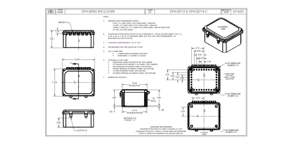 DPH-28714 Dimensions