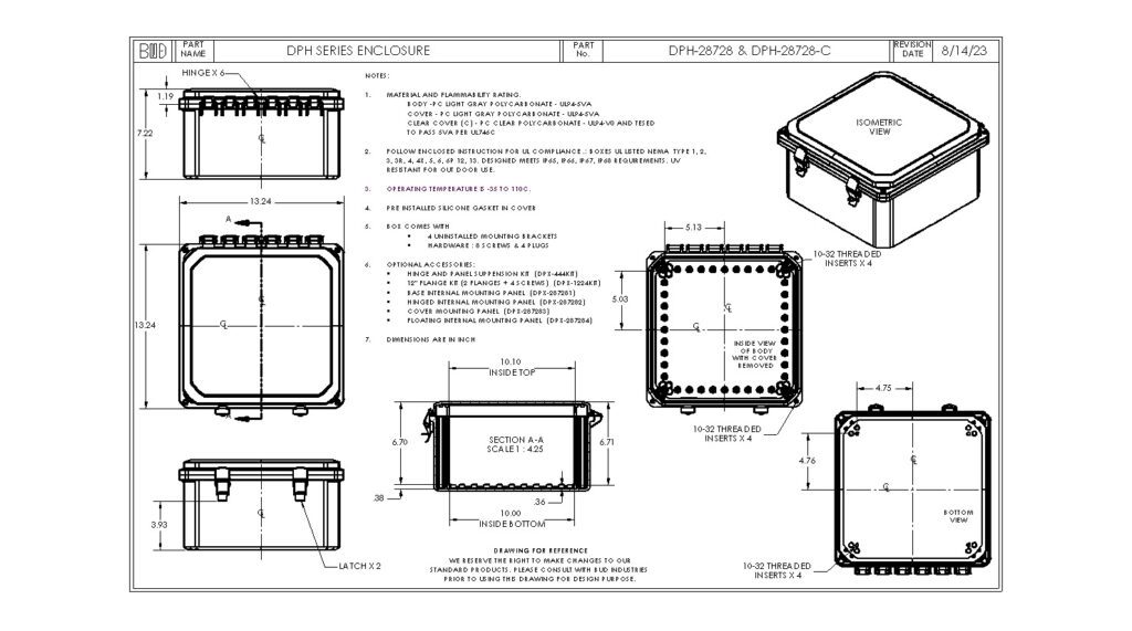 DPH-28728 Dimensions