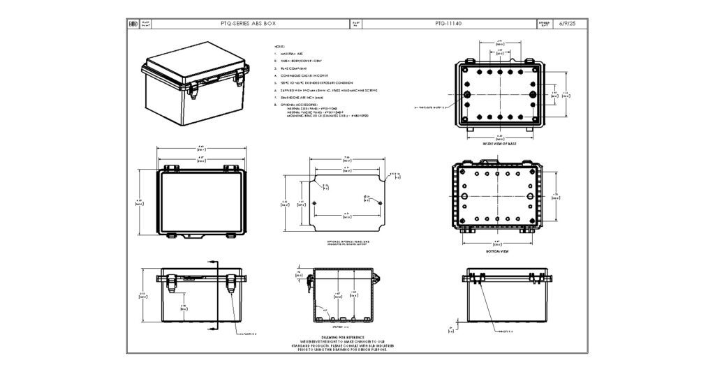 PTQ-11140 Dimensions