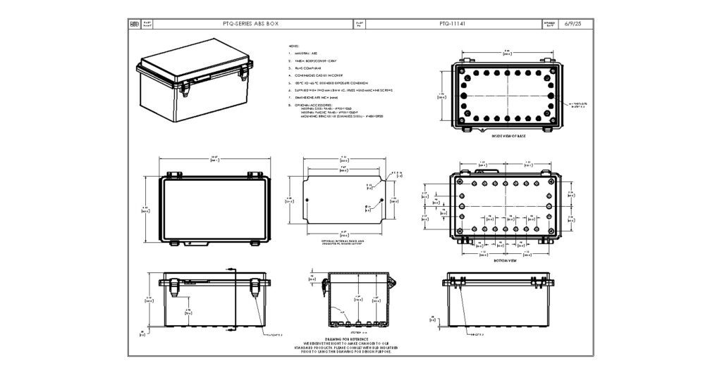 PTQ-11141 Dimensions