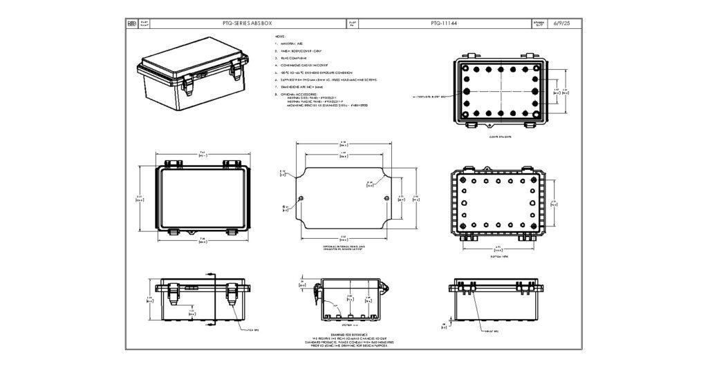 PTQ-11144 Dimensions