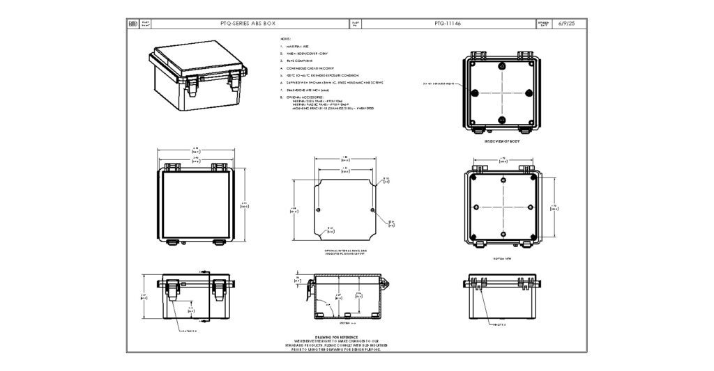 PTQ-11146 Dimensions