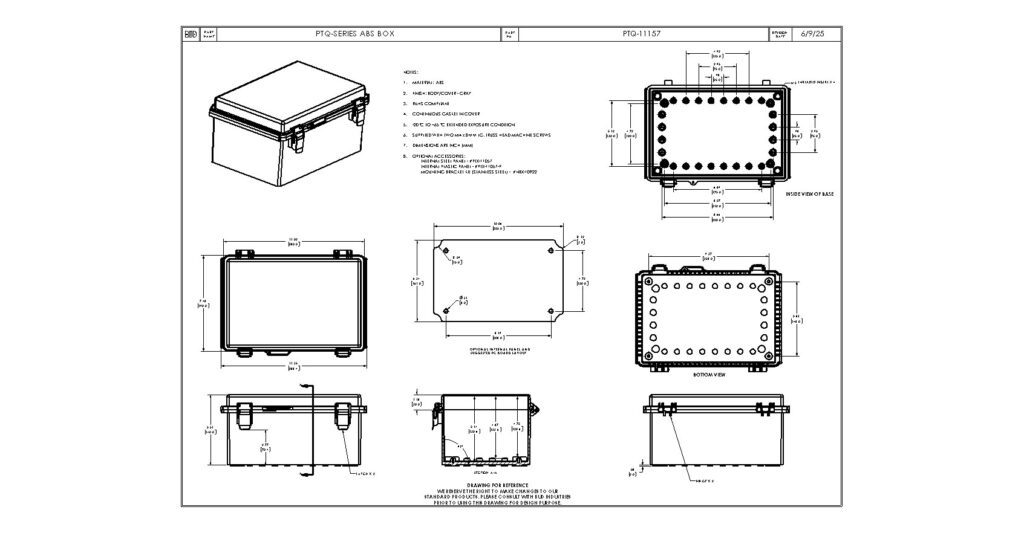 PTQ-11157 Dimensions