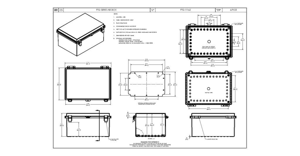PTQ-11162 Dimensions