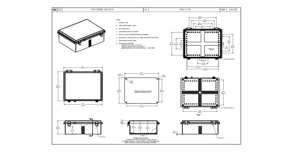 PTQ-11173 Dimensions