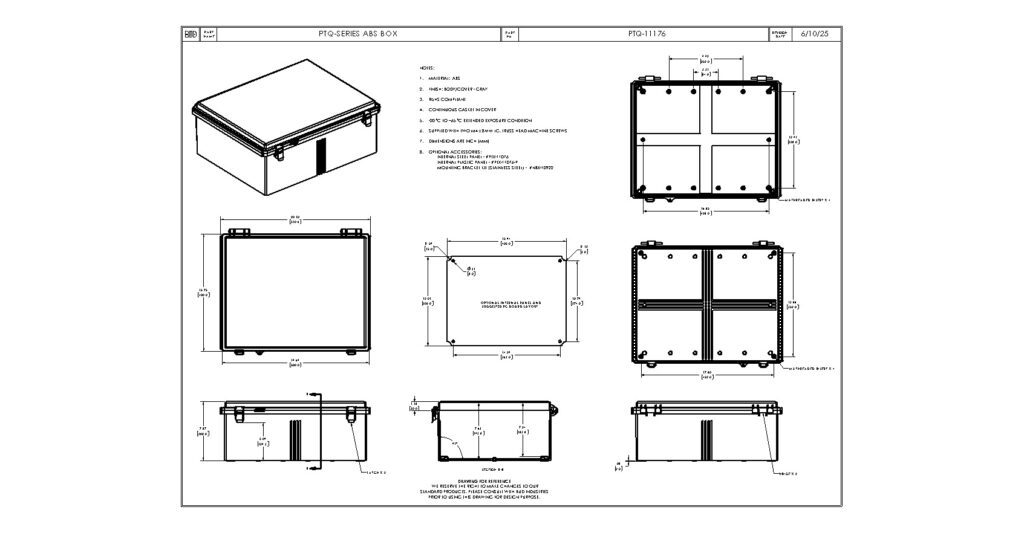 PTQ-11176 Dimensions