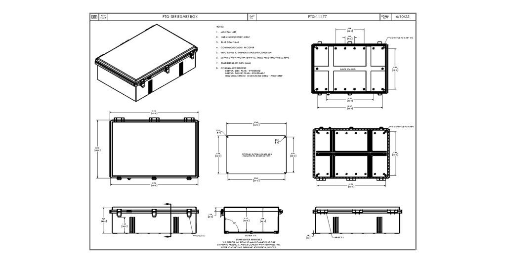 PTQ-11177 Dimensions
