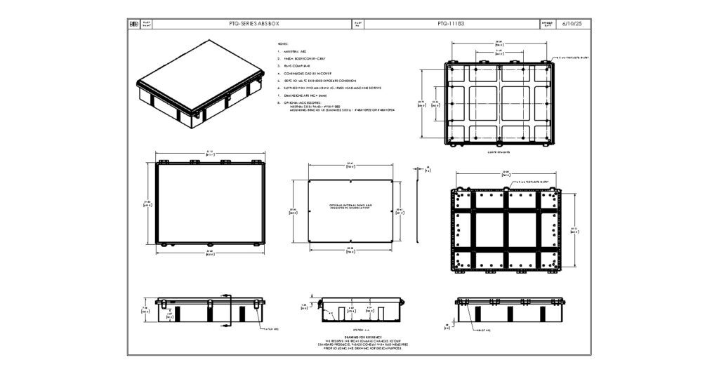 PTQ-11183 Dimensions