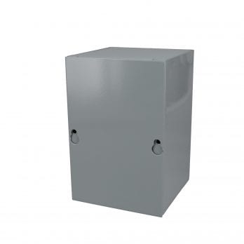 BUD Industries JB-3952 Steel NEMA 1 Sheet Metal Junction Box with Lift-off Screw Cover Gray Finish 4 Width x 6 Height x 3 Depth 4 Width x 6 Height x 3 Depth 