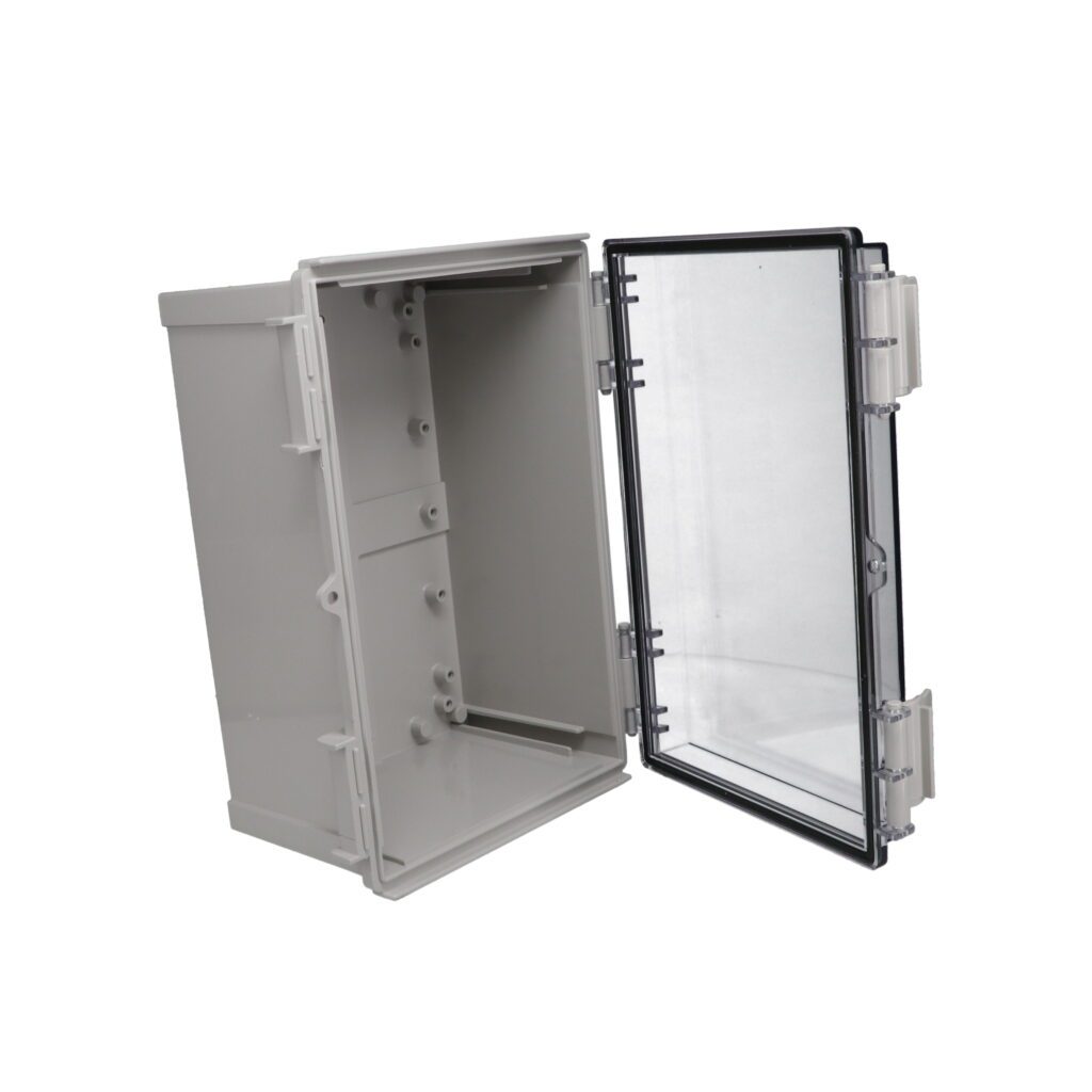 Hinged ABS Plastic Box Clear Cover PTR-28487-C - Bud Industries