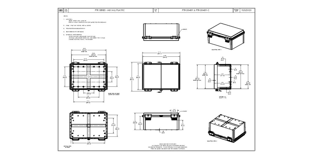 PTR-28489-C Dimensions