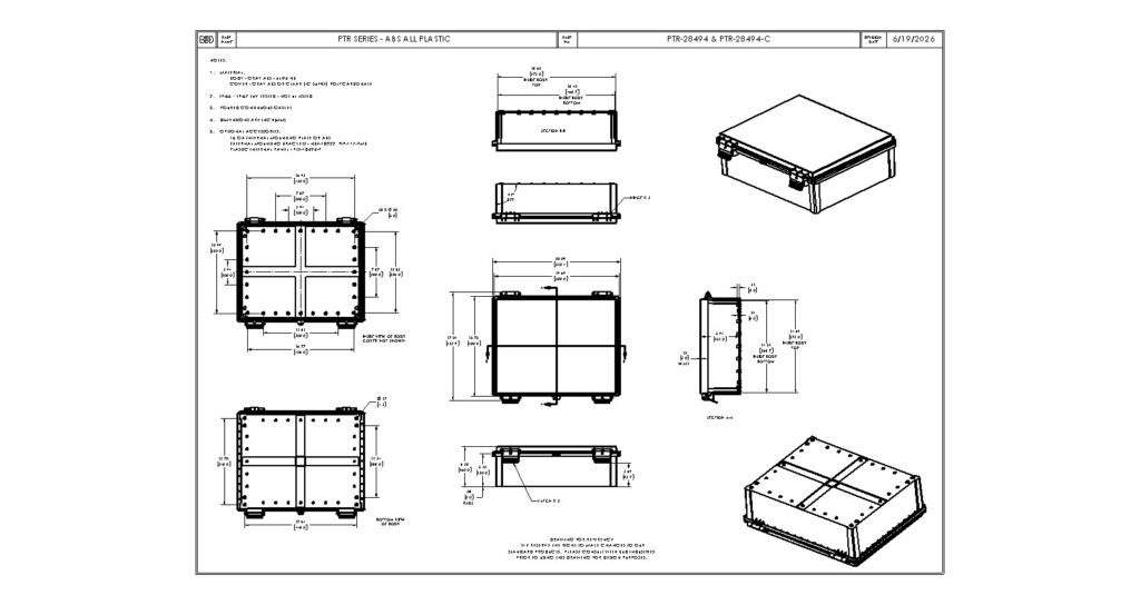 PTR-28494 Dimensions