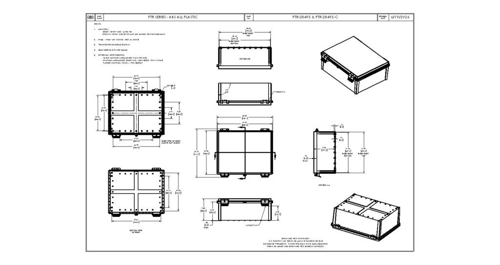PTR-28495-C Dimensions