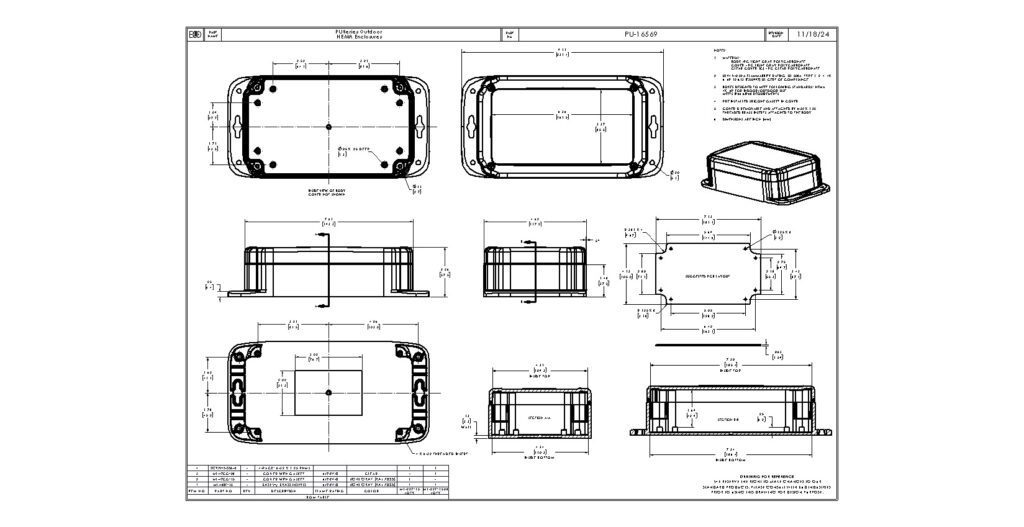PU-16569-C Dimensions