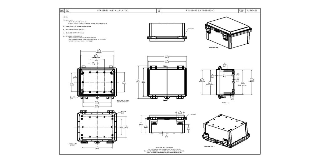 PTR-28483-C Dimensions