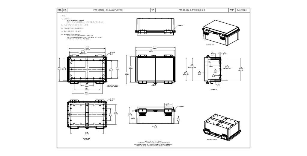 PTR-28486-C Dimensions