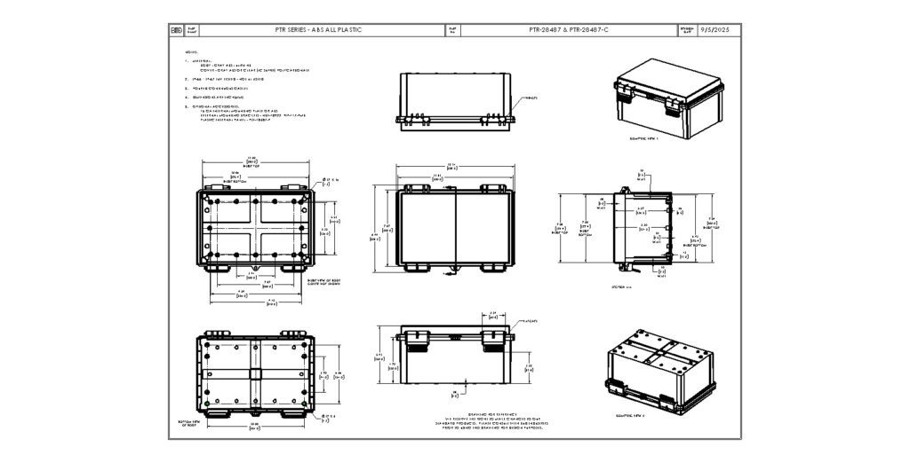 PTR-28487-C Dimensions