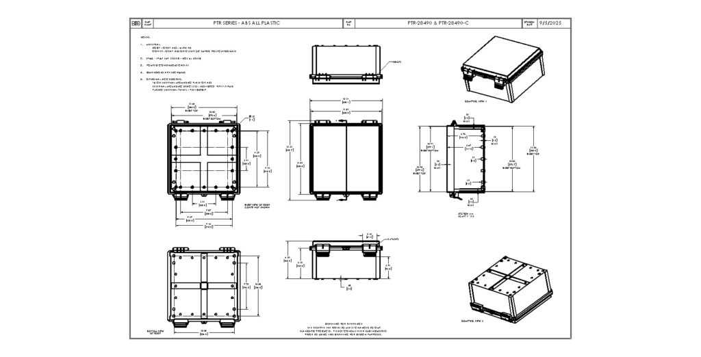 PTR-28490-C Dimensions