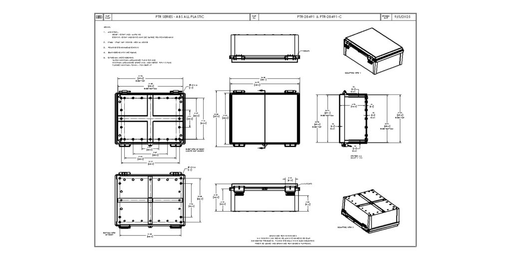 PTR-28491 Dimensions